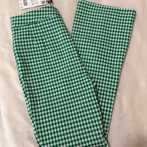 Mango Gingham Pants - NWT
